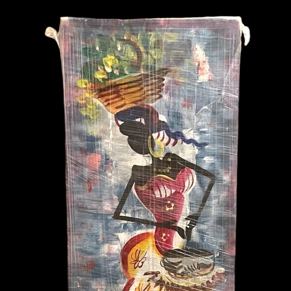 Hand Painted - Joyful Living  -  Woman Celebrating Caribbean Life - Picture 6 of 8